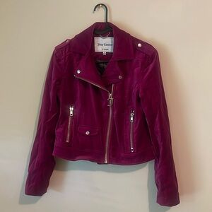 Juicy couture, magenta small Moto jacket